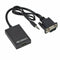 HD VGA To HDMI with 3.5mm Audio Adapter Cable SE-CL01